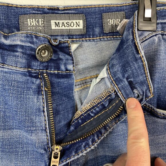 Buckle BKE Jeans Men's 30r 30x31 Blue Stonewash Mason Taper stretch comfort - Picture 6 of 11